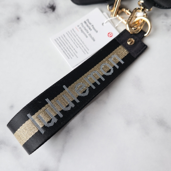Black and Gold Lululemon Wristlet Set - Picture 3 of 6